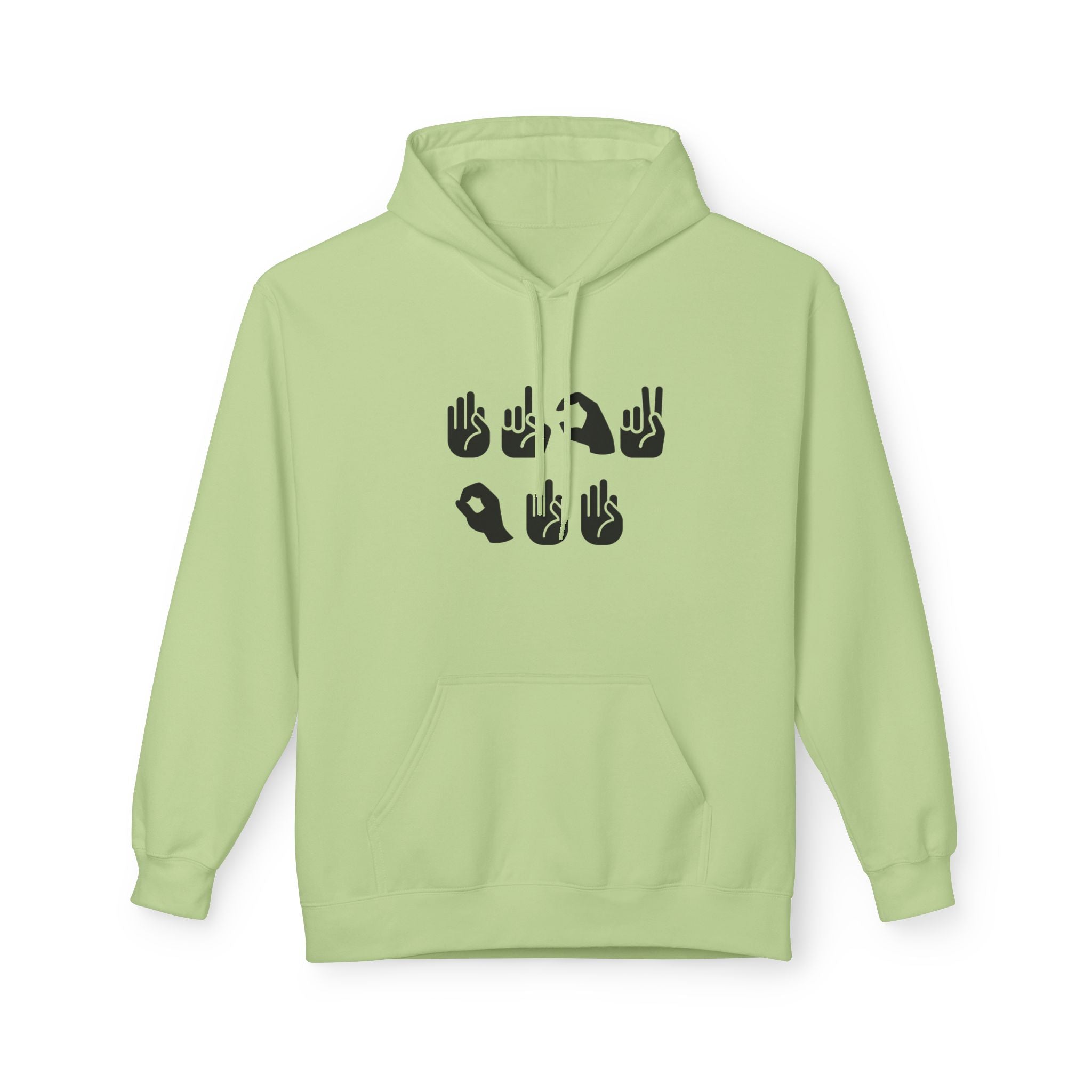 Sign Language Fleece Hoodie