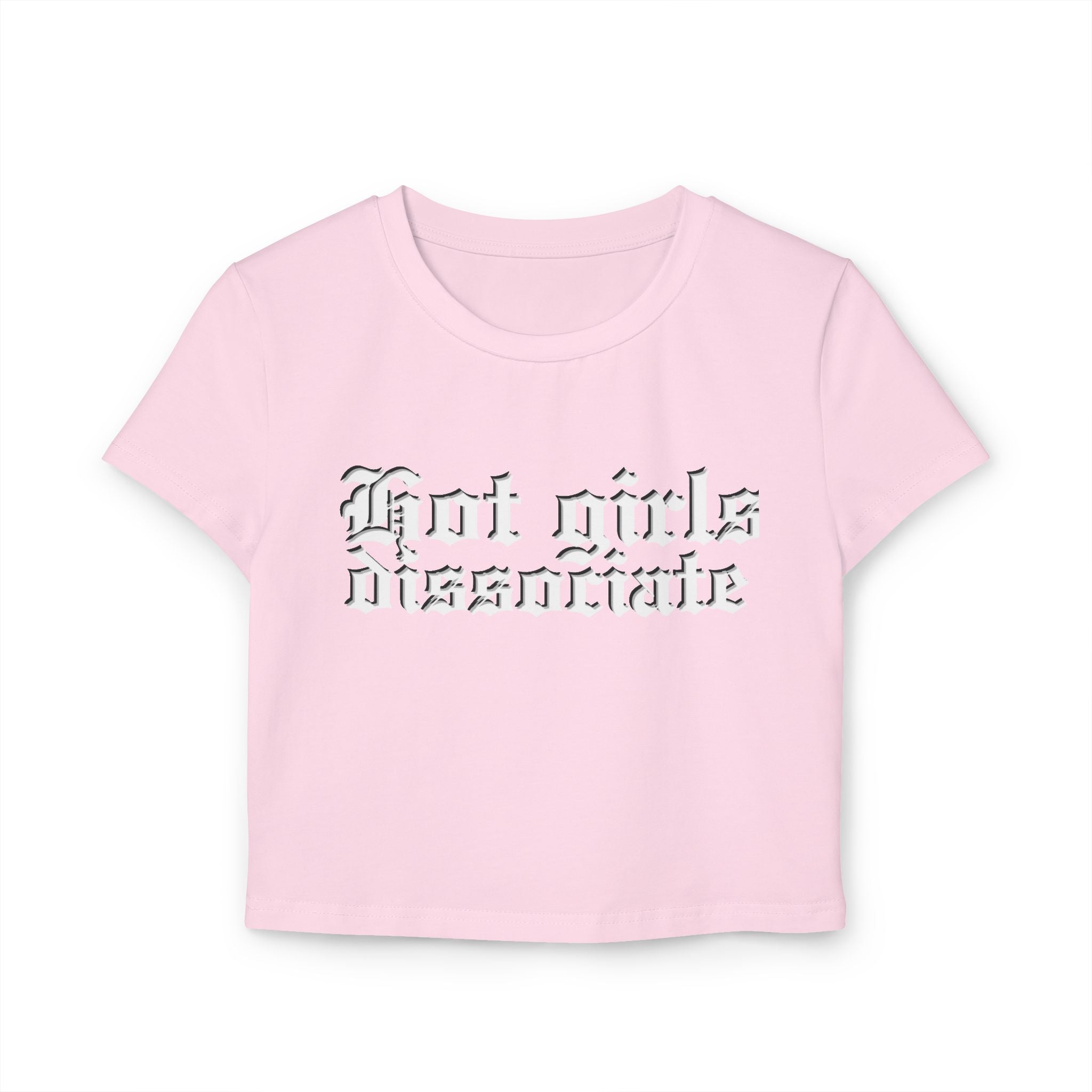 Hot Girls Dissent Baby Tee, Trendy Crop Top, Feminism Shirt, Casual Women's Tee, Gift for Her, Summer Fashion Must-Have