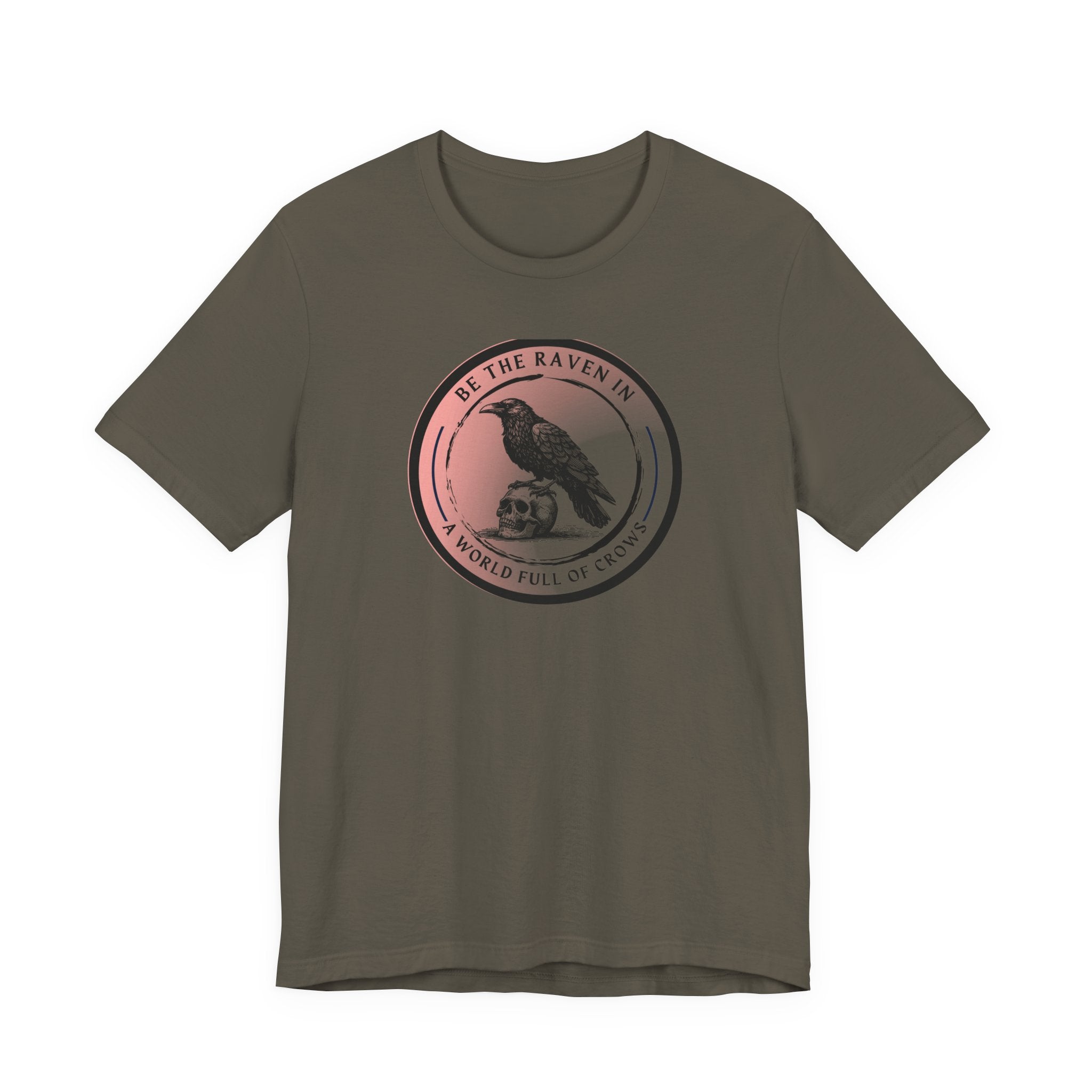 Vintage-Inspired Raven Tee, Casual Bird T-Shirt