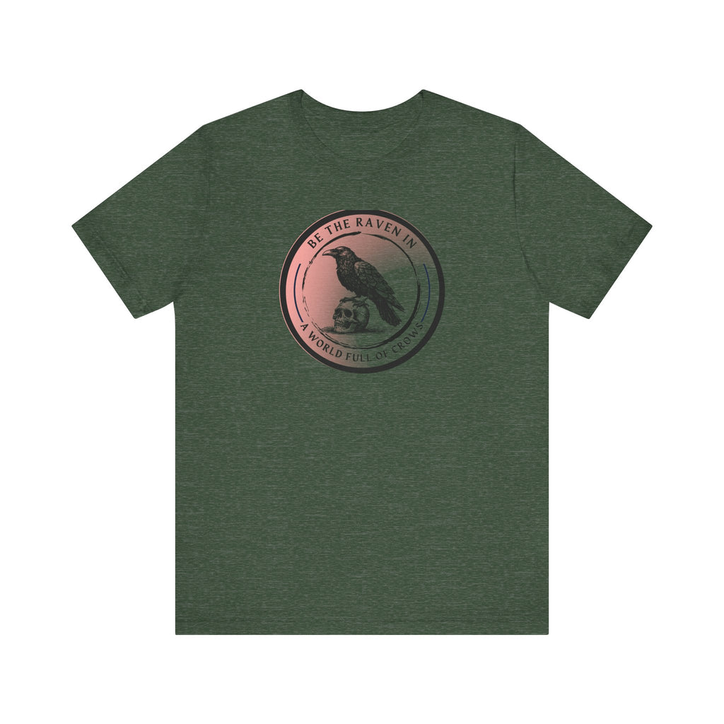 Vintage-Inspired Raven Tee, Casual Bird T-Shirt