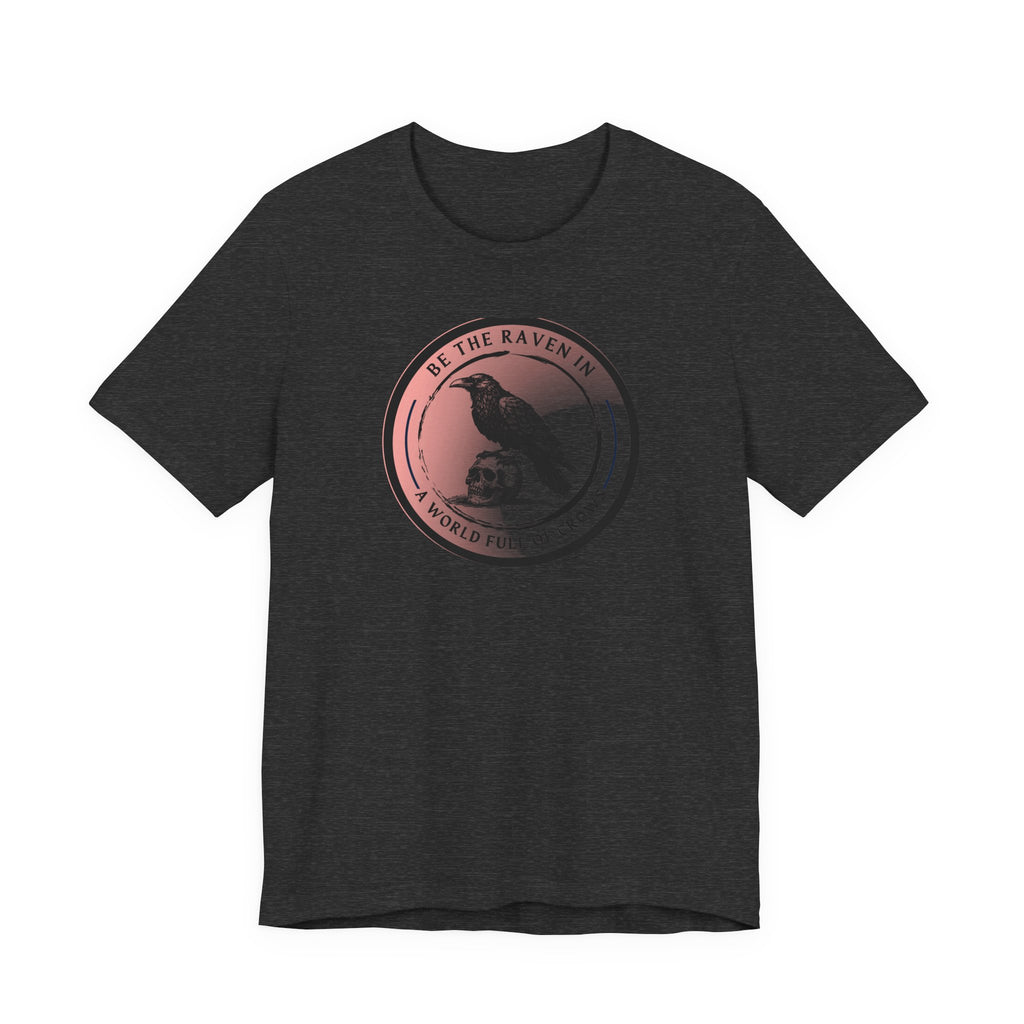 Vintage-Inspired Raven Tee, Casual Bird T-Shirt