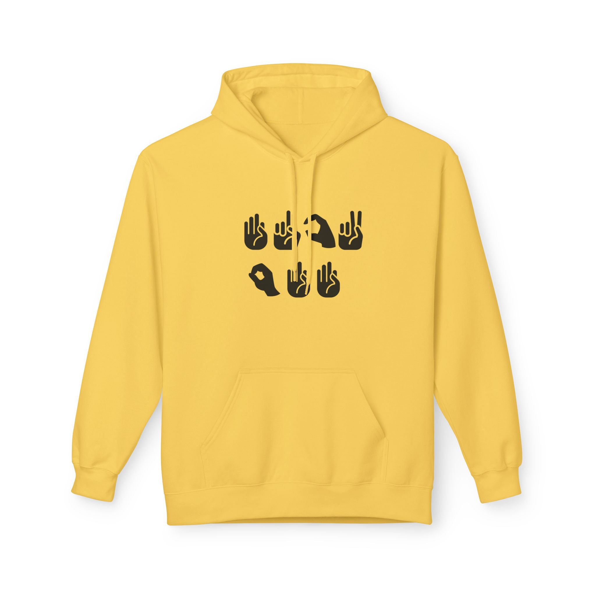 Sign Language Fleece Hoodie