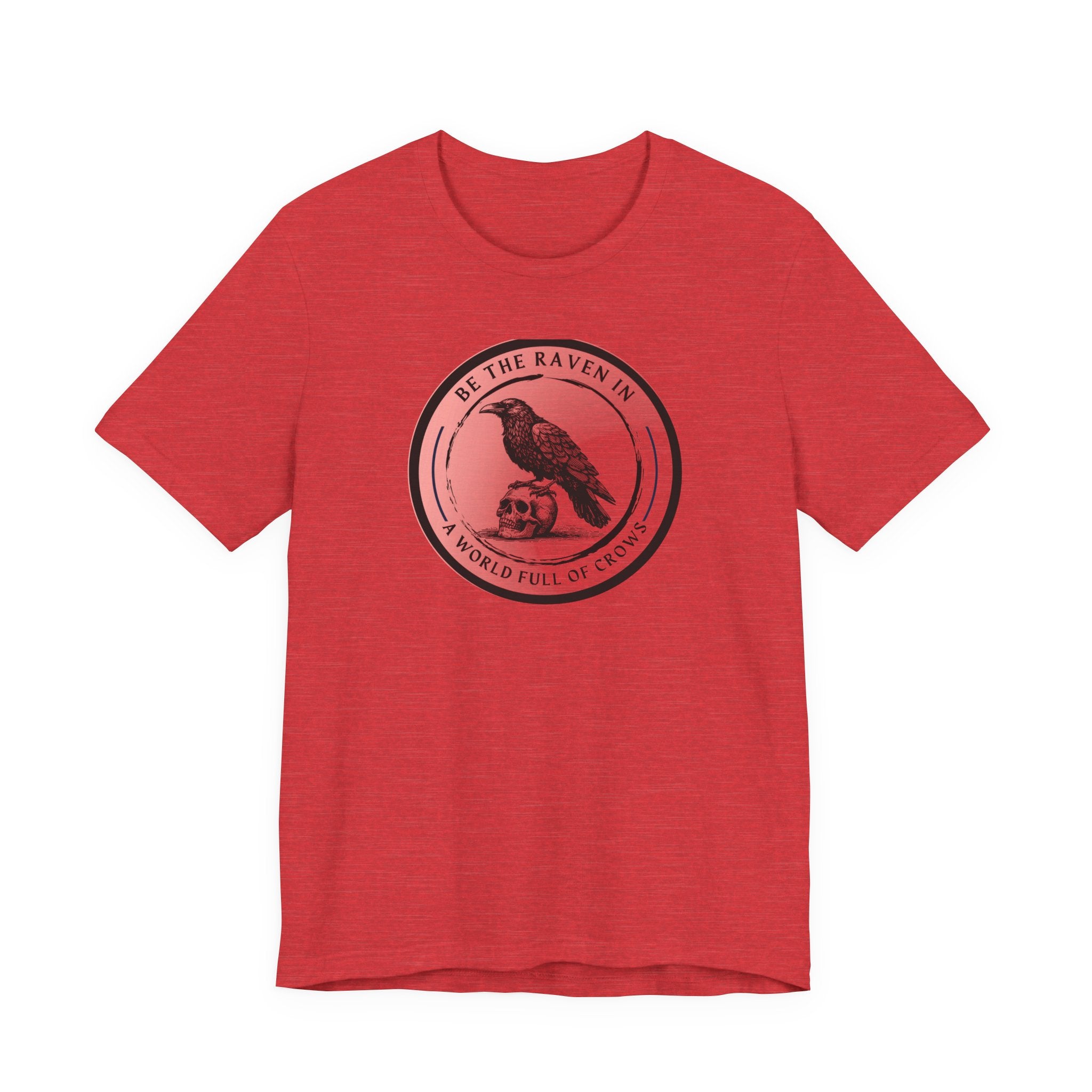 Vintage-Inspired Raven Tee, Casual Bird T-Shirt