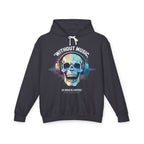 Music Quote Unisex Hoodie - Skull Design