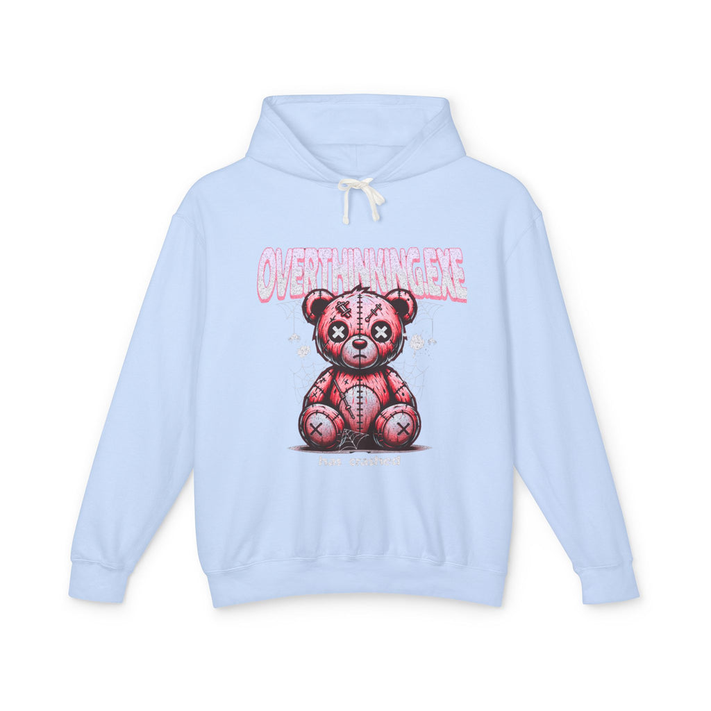 Teddy Hoodie: Overthinking Cute Unisex Lightweight Hooded Sweatshirt