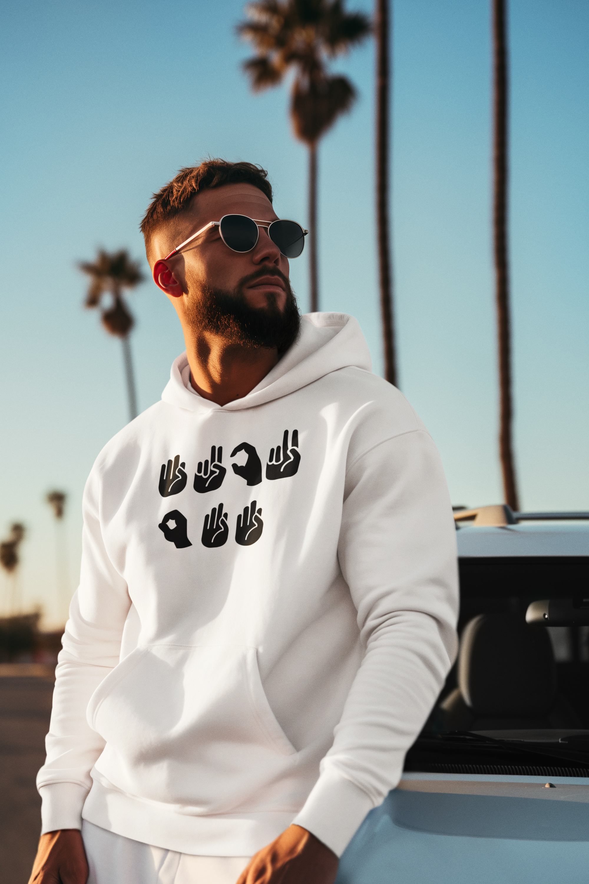 Sign Language Fleece Hoodie