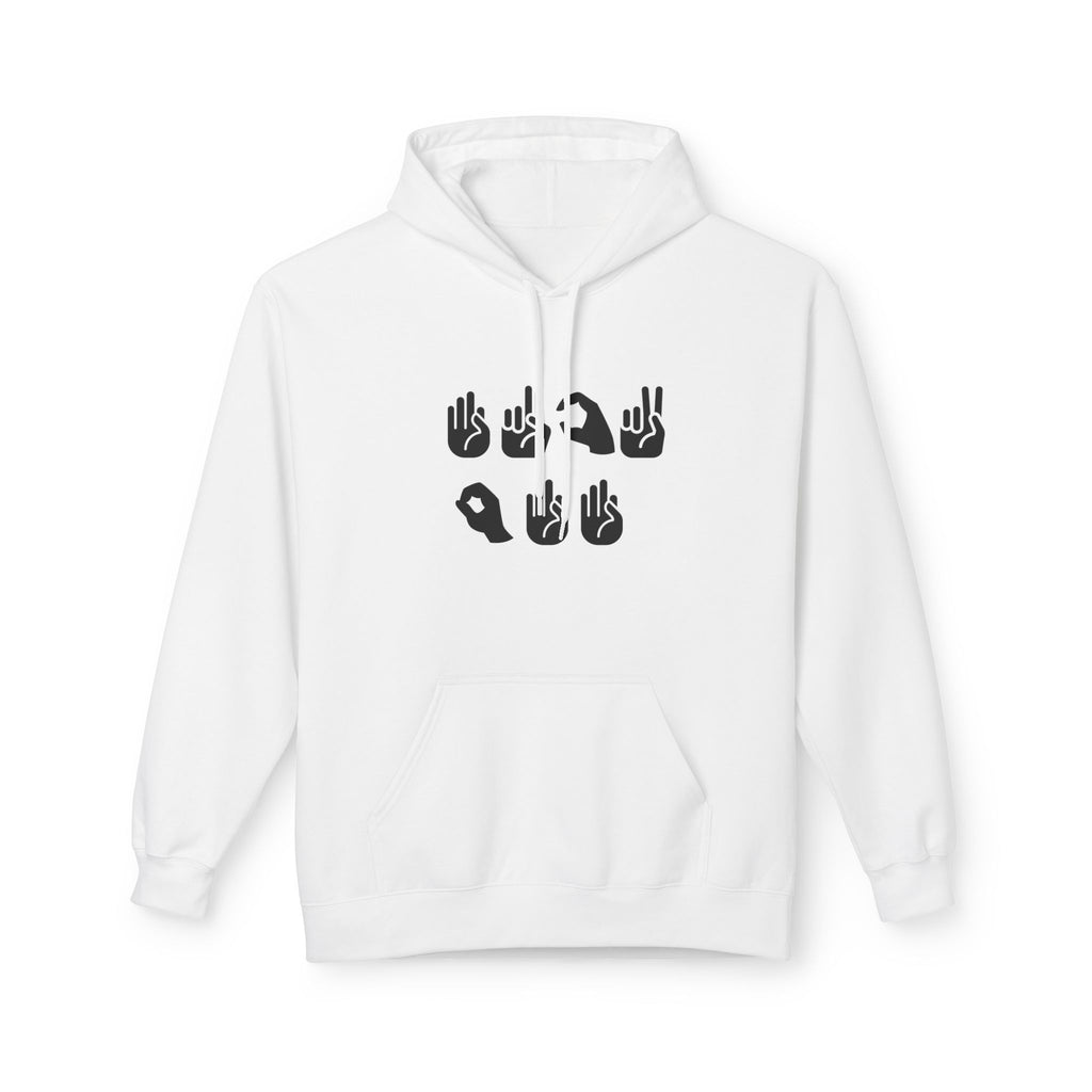 Sign Language Fleece Hoodie