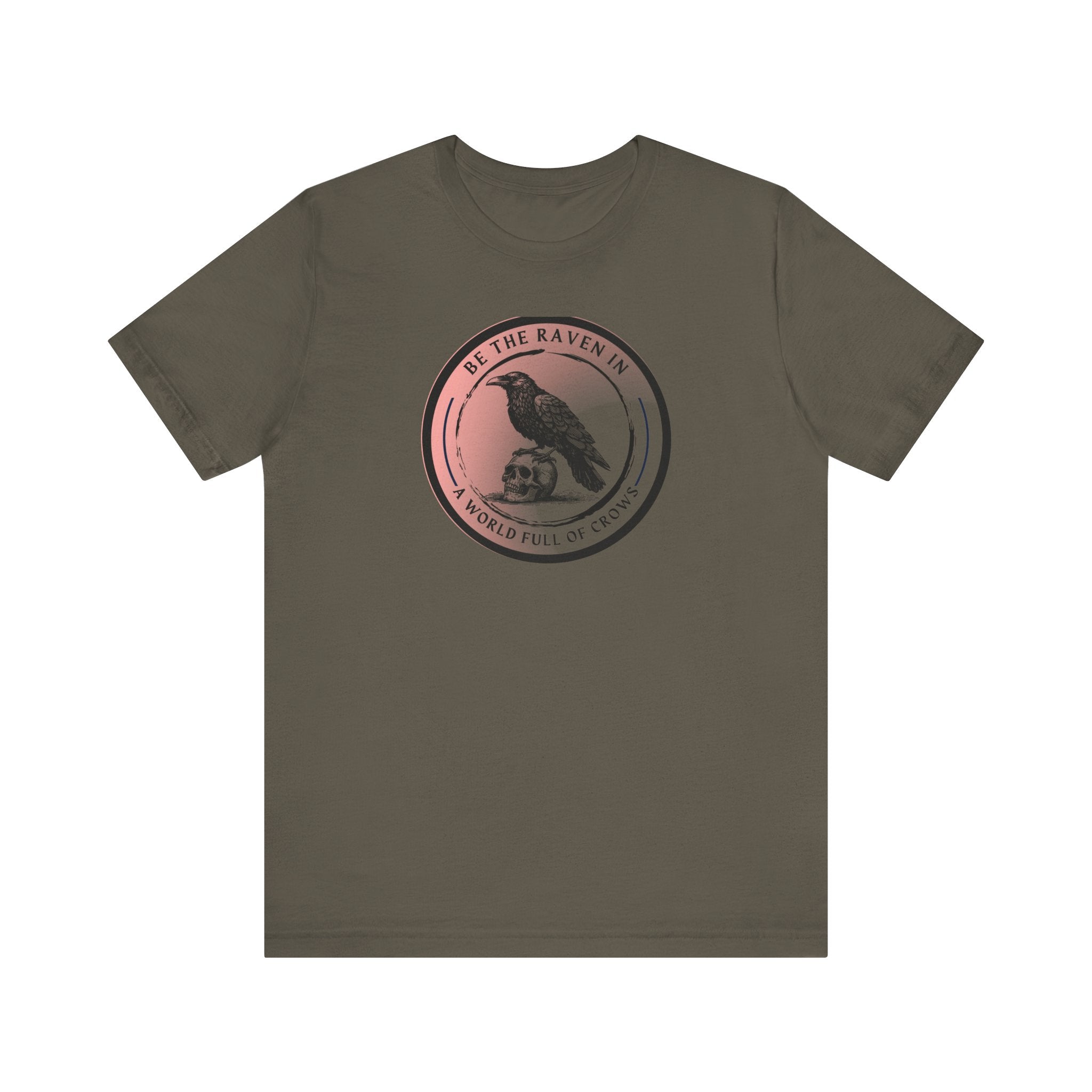 Vintage-Inspired Raven Tee, Casual Bird T-Shirt