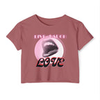 Women's Festival Crop Top | Live Laugh Love Graphic Tee